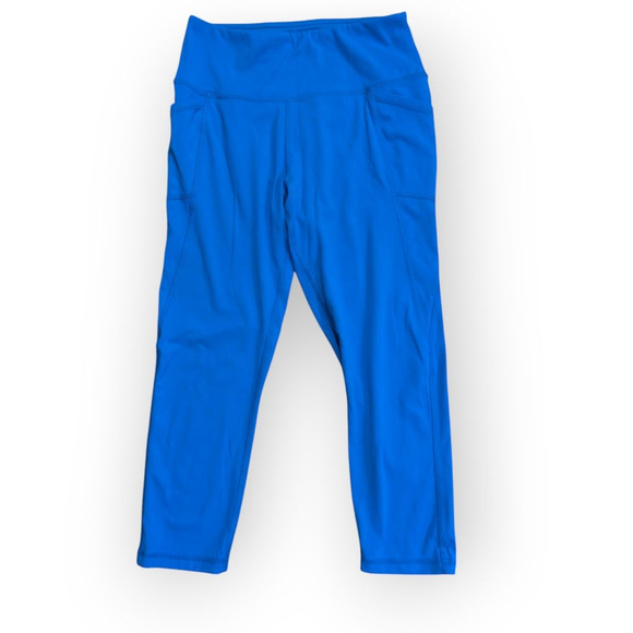 Gottex Pants - X by Gottex Blue Crop Leggings Medium